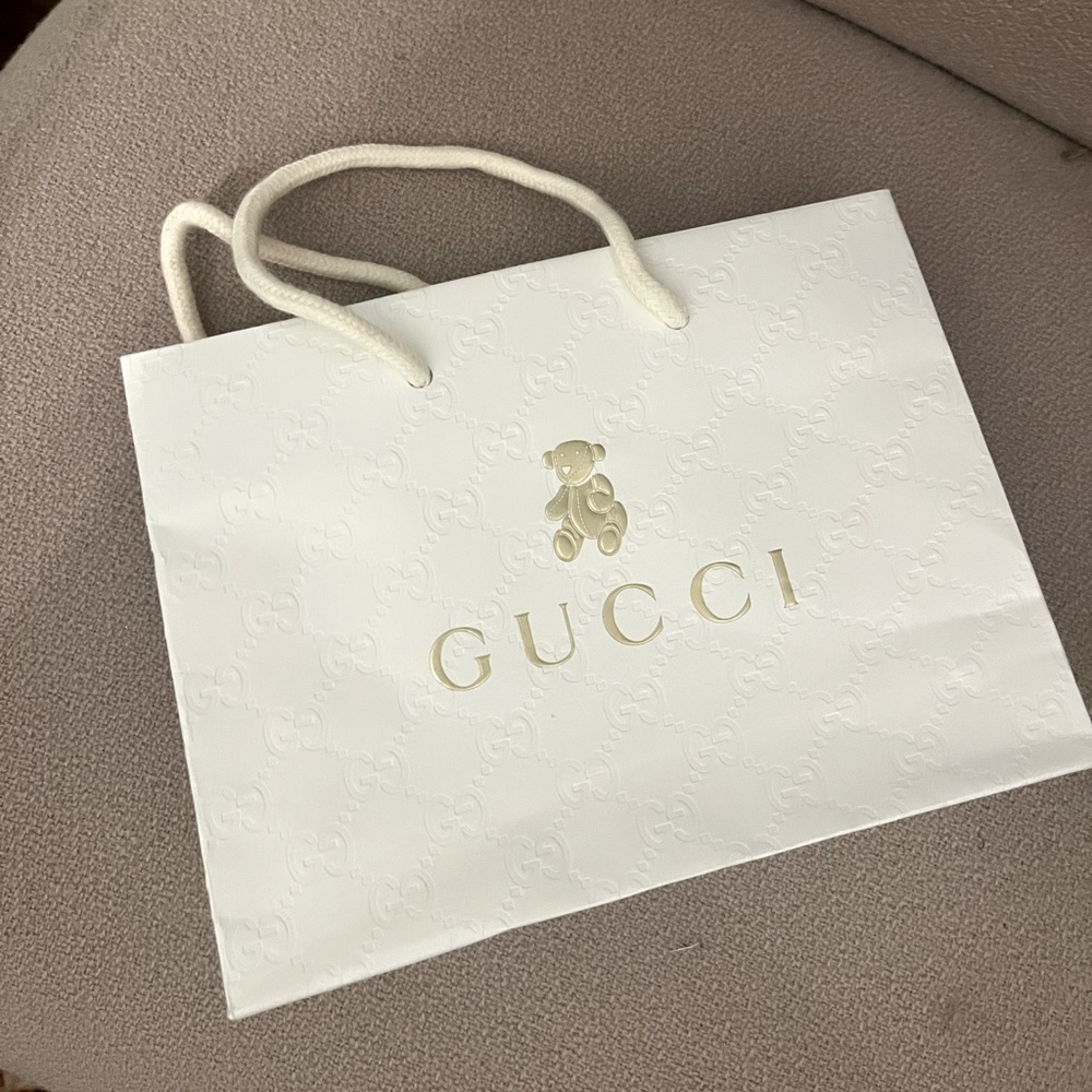 ***GUCCI*** Genuine Kids’ Shopping Bag - Teddy Bear Logo Motif - Limited Edition